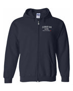 Canadian Girl  Forever and Always Left Chest Zip Hoodie - Unisex